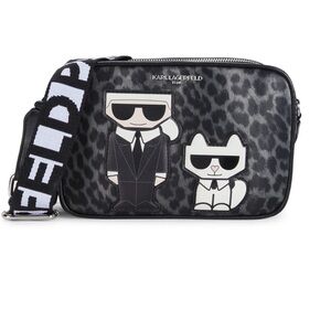 NEW Karl Lagerfeld Black and White Crossbody Bag